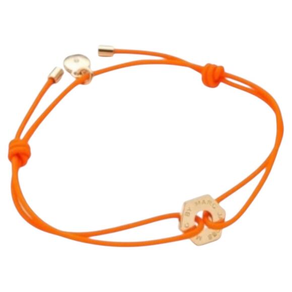 Marc by Marc Jacobs NWT Orange Bolt Friendship Bracelet - Picture 1 of 6